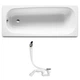 Комплект: CONTINENTAL ванна 160*70см + VIEGA SIMPLEX сифон для ванны (311537) A21291200R+311537 - изображение 1