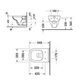 Подвесной унитаз DURAVIT D-CODE Rimless 545x355 округлый, с сидением, белый (45700900A1) - изображение 2