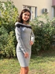 Женское платье из трикотаж-шерсть Poliit 8651 серый 38 - изображение 7