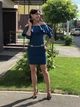 Жіноча сукня із костюмної тканини Poliit 8164 бірюза 36 - зображення 2
