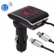 FM трансмітер HZ H22BT автомобільний з Bluetooth та USB для швидкої зарядки гаджетів 12 24В з кабелями в комплекті сучасний медіацентр для вашого авто для стабільного відтворення музики та комфортного спілкування через гучномовець - зображення 4