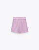 Шорти Zara Ж1068788 (8069/236/018А) колір бузковий S - зображення 2