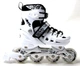Роликові ковзани дитячі розсувні Scale Sports WHITE LF 905 Білі розмір 29-33 передні колеса СВІТЯТЬСЯ - зображення 4
