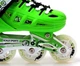 Роликовые коньки детские раздвижные Scale Sports GREEN LF 905 Зеленые размер 29-33 передние колеса СВЕТЯТСЯ - изображение 4