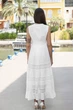 Длинное в пол пляжное платье Fresh Cotton 2401 F-1C 44(M) Белый - изображение 2