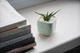 Керамический горшок для кактусов Mini Plant размер XS 5,2х5,1см Квадратный Мятный - изображение 2