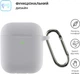 Чехол Armorstandart Ultrathin Silicone Case With Hook для Apple AirPods 2 Light Grey (ARM59685) - изображение 2