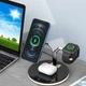 Беспроводная док-станция Epik Charger 3в1 Magnetic Wireless Charger для iPhone/Samsung/Apple Watch/AirPods - изображение 3