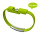 Кабель браслет силіконовий USB&nbsp; - Micro USB 0,195м зелений (A0004) - зображення 1