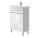 Тумба Juventa MONIKA М2-60 белая с умывальником Arteco 60 - изображение 1