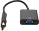 Переходник PowerPlant DisplayPort (M) - VGA (F) 0.15 м Черный (CA911875) - изображение 1