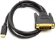 Кабель PowerPlant USB Type-C 3.1 - DVI (24+1) (M) 1 м Черный (CA912124) - изображение 1