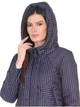 Куртка SNOWIMAGE в полосочку коса кокетка балончиком 7363 XL синій SIC-N896 - изображение 3