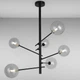 Люстра підвісна Light House LS-16095/6 BK+CL чорна - изображение 1