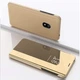 Чехол Mirror для Xiaomi Redmi 8A книжка зеркальная Clear View Gold - изображение 1