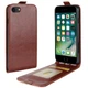 Чехол IETP для iPhone 7 / iPhone 8 флип вертикальный кожа PU коричневый - изображение 1