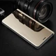 Чехол Mirror для Xiaomi Redmi 8 книжка зеркальная Clear View Gold - изображение 4