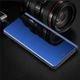 Чехол Mirror для Samsung Galaxy A30S / A307F книжка зеркальный Clear View Blue - изображение 2