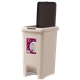 Ведро для мусора 30 л с крышкой и педалью пластиковое MVM BIN-01 30L BEIGE - изображение 7