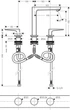 Змішувач Hansgrohe Metropol 160 для умивальника на 3 отвори Matt White 32515700 - зображення 3