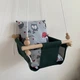 Детская качеля Infancy Совушки Зеленая основа от 7 месяцев до 5 лет - изображение 6