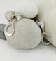 Серьги из серебра безкамёнка контурные "Капля" (400054 м) - изображение 3