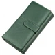 Женский тёмно-зелёный кошелёк-визитница из натуральной кожи ST Leather 18879 Темно-зеленый - изображение 3