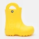 Детские резиновые сапоги для девочки Crocs Kids Jibbitz Handle It Rain Boot 12803-730 34-35 (J3) Желтые (887350027877) - изображение 1