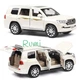 Машинка коллекционная игрушечная ТК Union Group Toyota Land Cruiser металлическая с подсветкой фар 1:24 Белый (2474881) - изображение 2