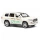 Машинка коллекционная игрушечная ТК Union Group Toyota Land Cruiser металлическая с подсветкой фар 1:24 Белый (2474881) - изображение 4