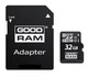 Карта памяти MicroSDHC 32GB UHS-I Class 10 Goodram + SD-adapter (M1AA-0320R12) - изображение 1
