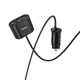 Автомобильное зарядное устройство Hoco With LED Companheiro Front And Rear Seat Z35 |3USB/1Type-C,PD3.0/QC3.0, 3A| Black (Z35) - изображение 3