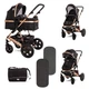 Детская коляска-трансформер 2в1 Lorelli Lora Luxe Black - изображение 8