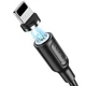 Кабель магнітний Borofone BX41 USB - Lightning 1 м Black (BX41LB) - изображение 5