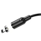 Кабель магнітний Borofone BX41 USB - Lightning 1 м Black (BX41LB) - изображение 4