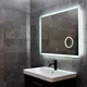 Дзеркало DUSEL LED DE-M3051 100смх75см із збільшувальною лінзою+ сенсорне включення+підігрів+годинник/темп - зображення 5