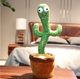 Танцующий плюшевый кактус в горшке поющий 120 песен с подсветкой Dancing Cactus - изображение 5
