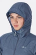 Куртка Rab Vital Windshell Hoody Women's 14 Сірий-Блакитний - зображення 5