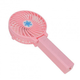 Портативний ручний вентилятор Memos handy mini fan рожевий зі складною ручкою - зображення 1