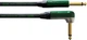 Инструментальный кабель Cordial Neutrik plug 6.3 мм Mono CC green / rectangular plug 6.3 мм Mono CC green 9 м Black (CRI 9 PR) - изображение 1
