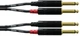 Инструментальный кабель Cordial Rean 2 x plug 6.3 мм Mono 0.3 м Black (CFU 0,3 PP) - изображение 1