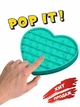 Игрушка антистресс Поп ит для детей Вечная пупырка Pop It Сердце с фигуркой на каждом шарике Фиджет - изображение 1
