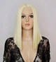Парик на сетке Diamond Lace Wig SHAKIA № 613 каре блонд, термостойкое волокно - изображение 1