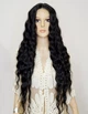 Парик на сетке Lace Wig Gianna № 1B длинный черный мягкий, 80 см, термостойкое волокно - изображение 1