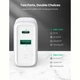 Мережевий зарядний пристрій Ugreen CD170 36W USB + Type-C Charger (White - зображення 2