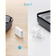 Мережевий зарядний пристрій Anker PowerPort Atom IV - 100W 2xPD & 2xPIQ White - зображення 2