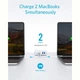 Мережевий зарядний пристрій Anker PowerPort Atom IV - 100W 2xPD & 2xPIQ White - зображення 4