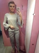 Женский трикотажный костюм Poliit 7086 серый 36 - изображение 1