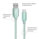 Дата кабель USB 2.0 AM to USB-C 2.0m mint ColorWay (CW-CBUC008-MT) - изображение 2
