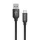 Дата кабель USB 2.0 AM to USB-C 2.0m black ColorWay (CW-CBUC008-BK) - изображение 1